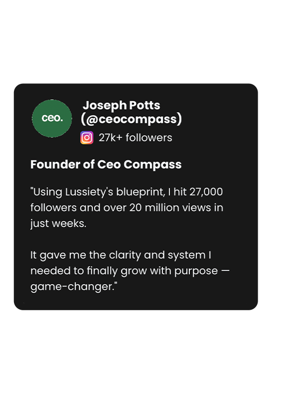 Joseph Potts (@ceocompass) testimonial