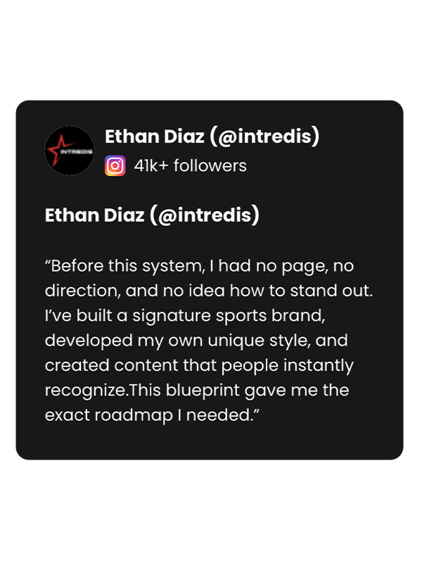 Ethan Diaz (@intredis) testimonial